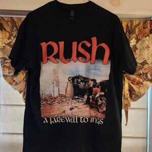 Rush "A Farewell to Kings" Black T-Shirt Size Large